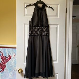 Connected Formal Dress - Grey / Black Tulle